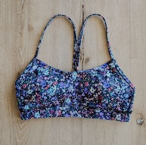 Lululemon Flow Y Bra, Size 6, Flower Burst Multi